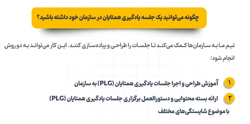 چگونه کارگاه PLGدر سازمان خود به کمک تیم مدیران مدیا اجرا کنید.